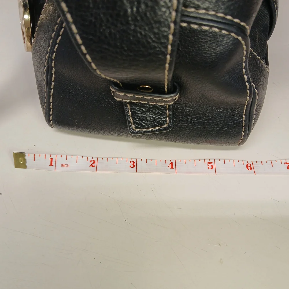 Michael Kors Black MK Signature Satchel Bag